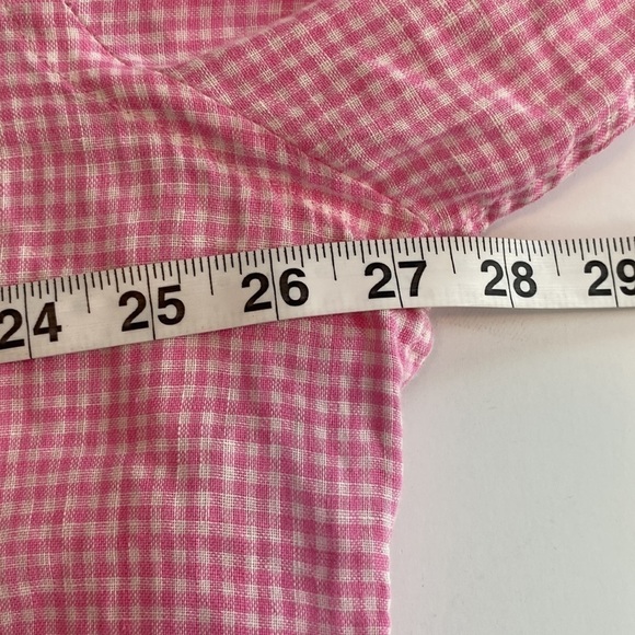 Peter Millar linen shirt size 17 L long sleeved - Picture 4 of 8